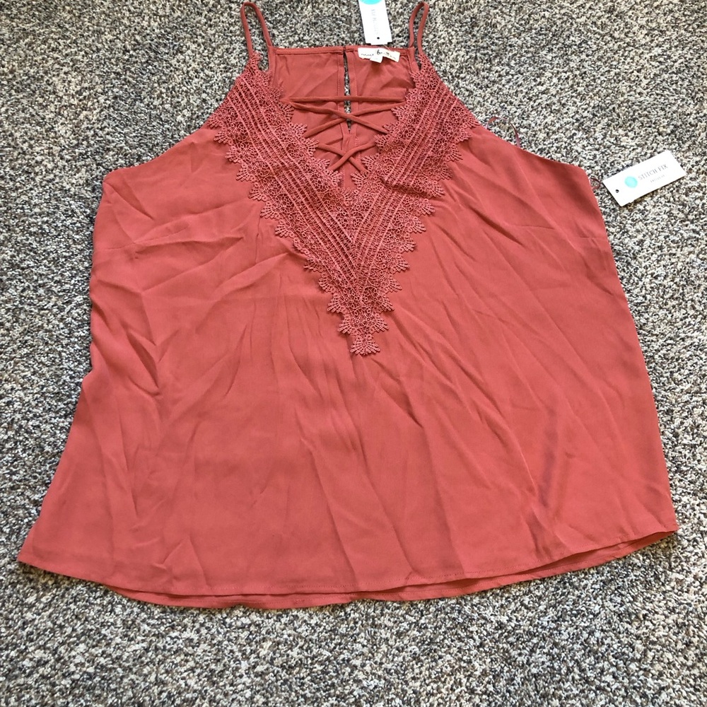 nine britton Crochet-Trim Camisole